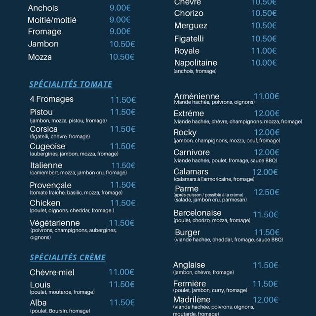 Pizzeria & Snack L'Olympien Cuges Les Pins - Menu Image 4